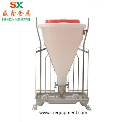 Dvipusės nerūdijančio plieno lesyklėlės kiaulėms